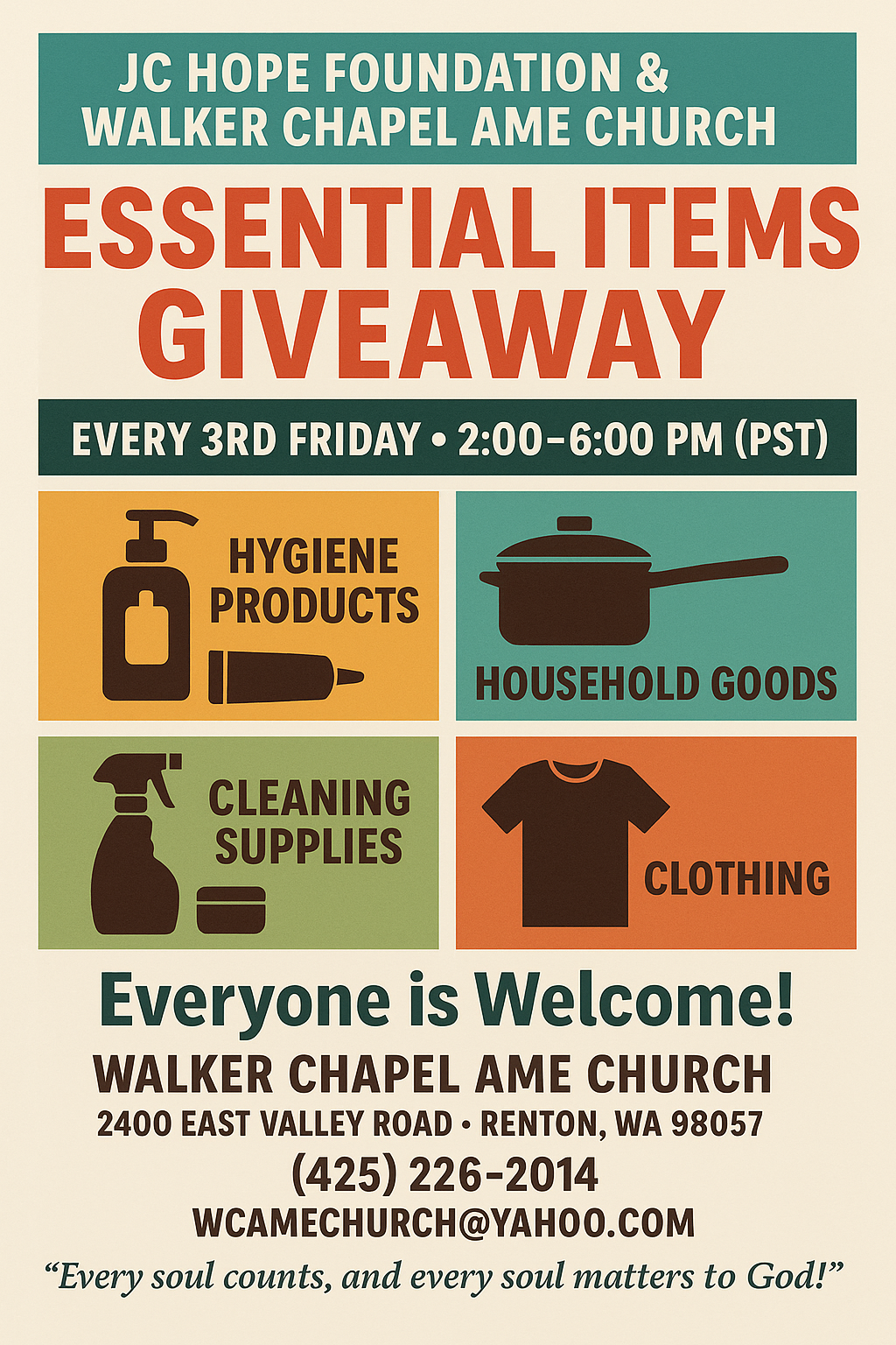 Essential Items Flyer